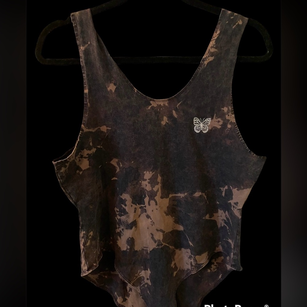 Bleach Dye butterfly bodysuit